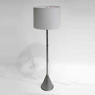 Nickel plate floor lamp
