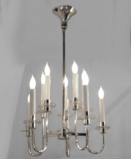 Lightolier  Silver plate and lucite